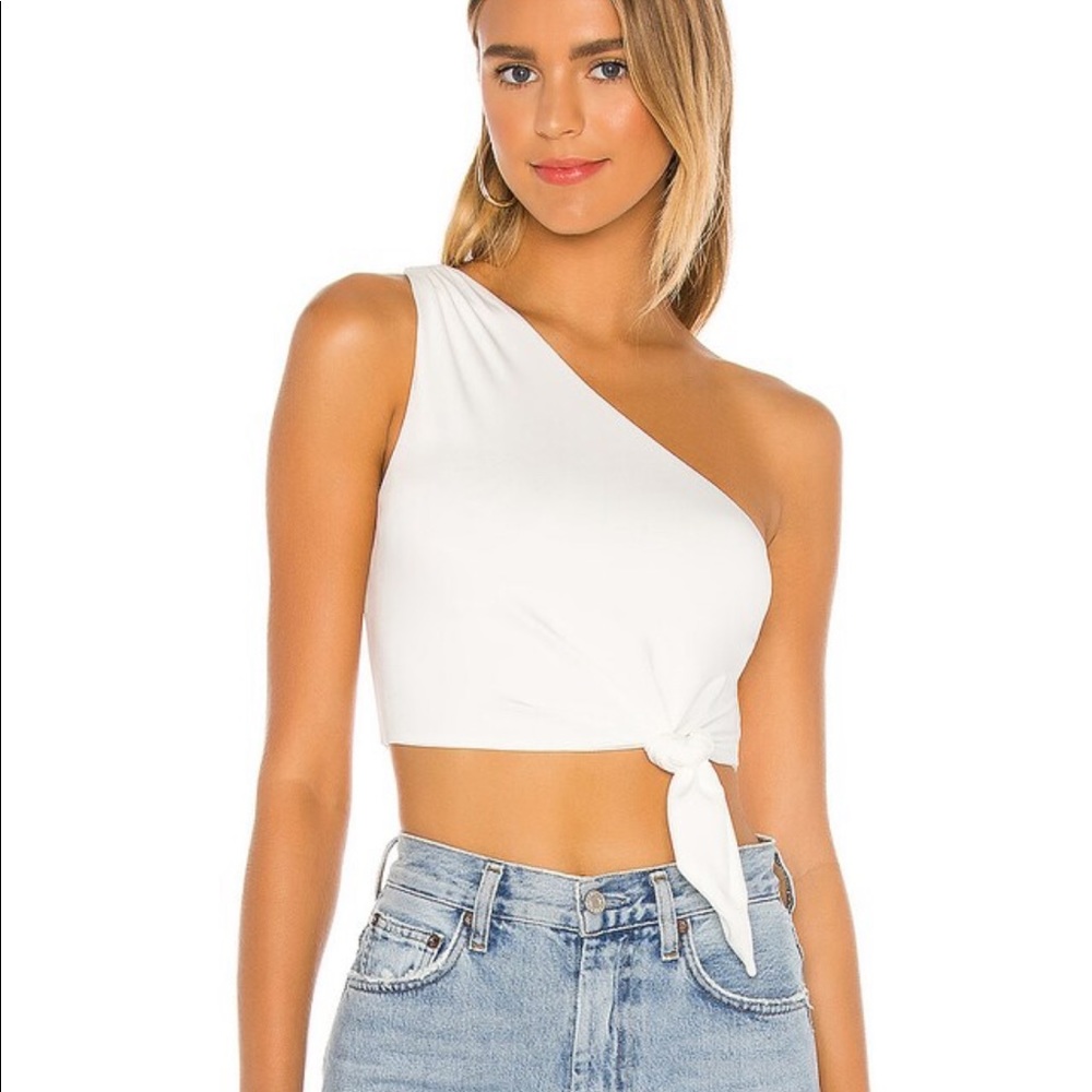 REVOLVE one shoulder crop top (XS/S)